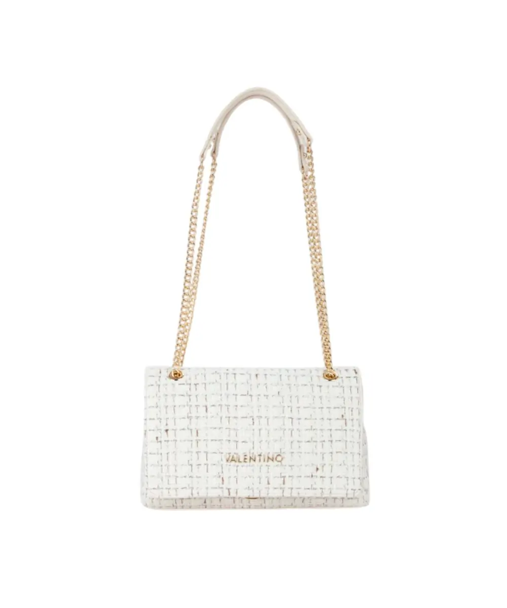 Valentino Bags - Γυναικεία Τσάντα Ώμου Tweed VBS9JP02-L05 Λευκό