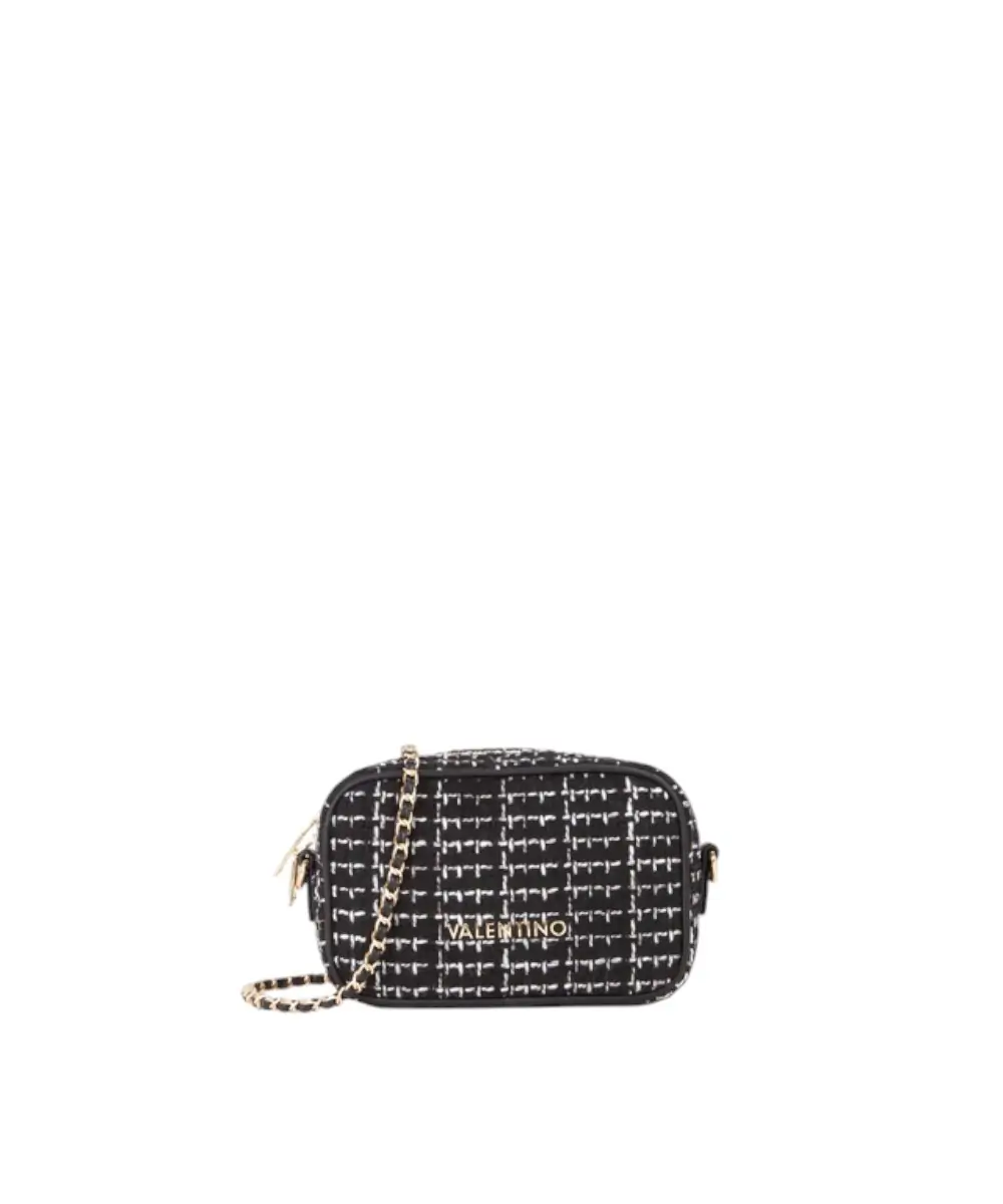 Valentino Bags - Γυναικεία Τσάντα Ώμου Tweed VBS9JP51-001 Μαύρο