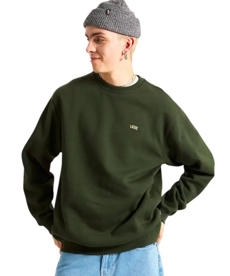Vans - Ανδρικό Φούτερ Left Chest Ii Loose Crew VN000P20-EMU Κυπαρισσί