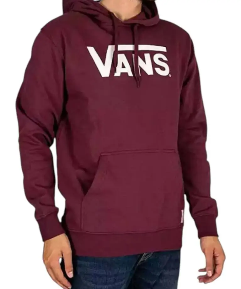 Vans - Ανδρικό Φούτερ Με Κουκούλα Classic Po-B VN0A7Y3X-4QU Μπορντό