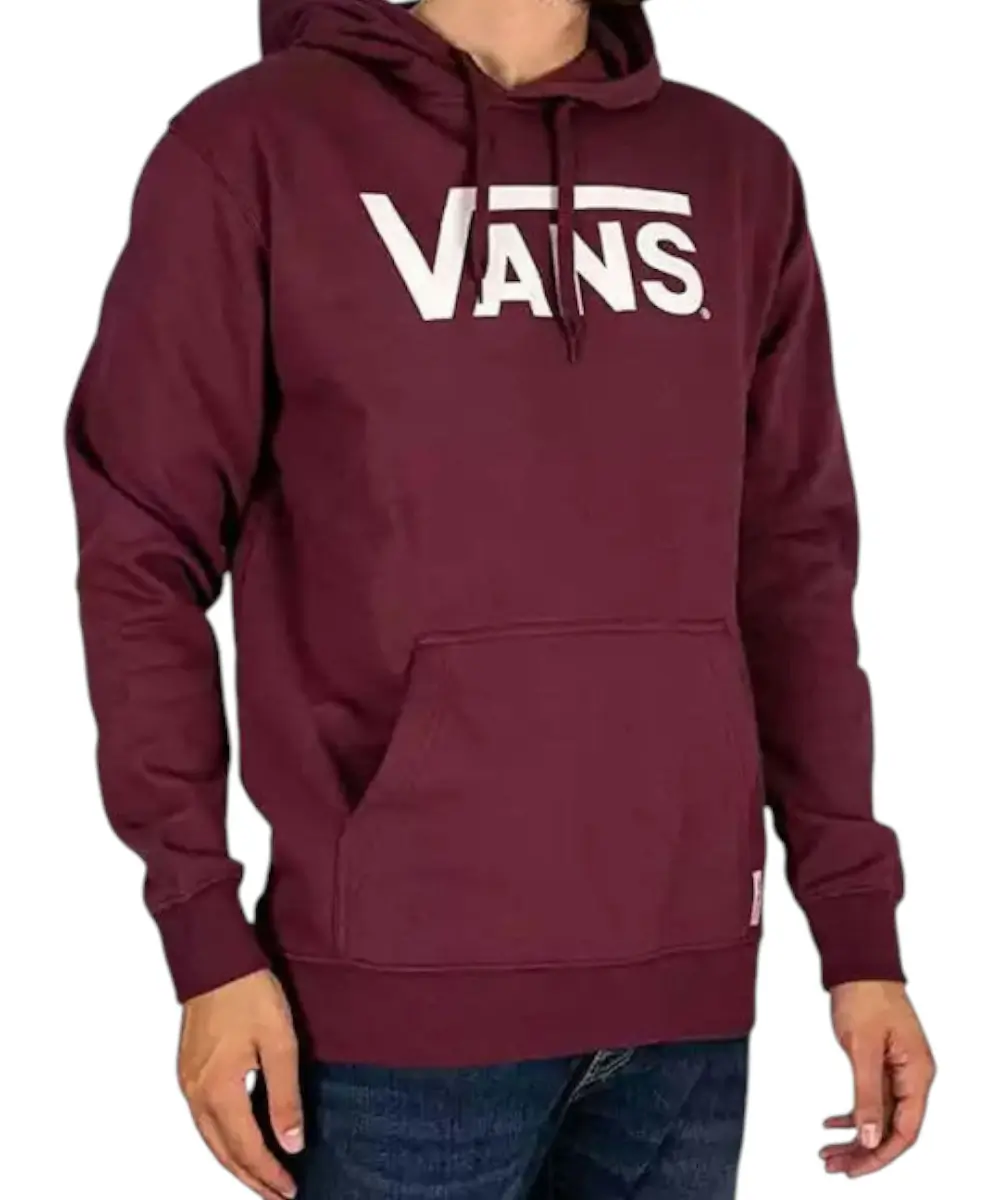 Vans - Ανδρικό Φούτερ Με Κουκούλα Classic Po-B VN0A7Y3X-4QU Μπορντό