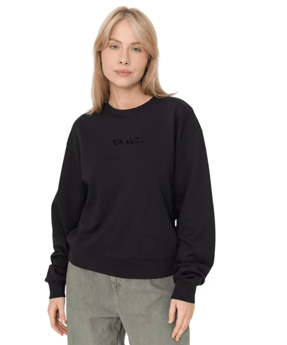 Vans - Γυναικείο Φούτερ W Essential H Fit Rlx Crew VN000RAM-BLK Μαύρο