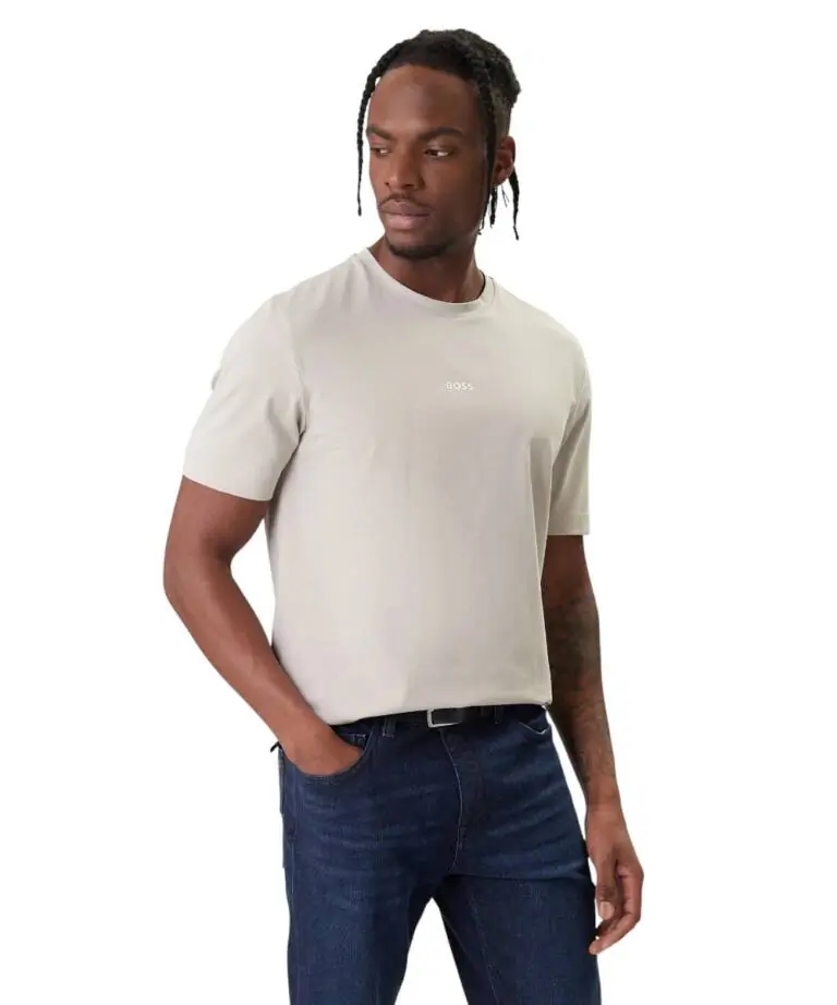 Boss - Ανδρικό T-shirt Tchup Relaxed Fit  50473278-070 Μπεζ