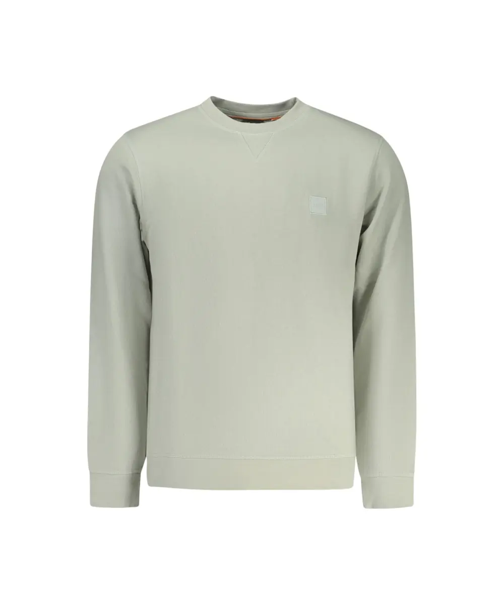Hugo Boss - Ανδρικό Φούτερ Westart Cotton Terry 50509323-043 Πράσινο ανοιχτό