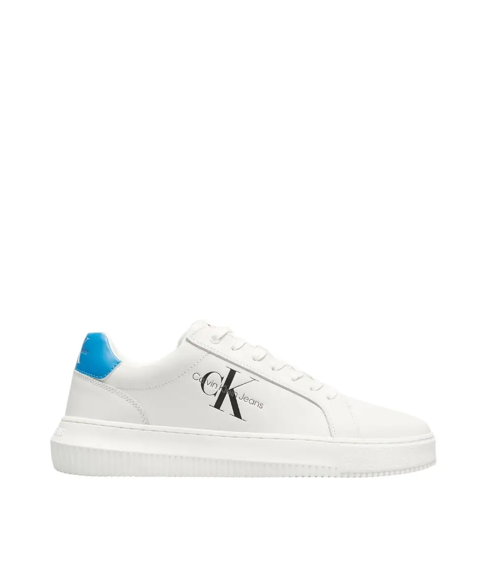 Calvin Klein - Cupsole Mono Lth Ανδρικά Chunky Sneakers YM0YM00681-0LI Λευκό