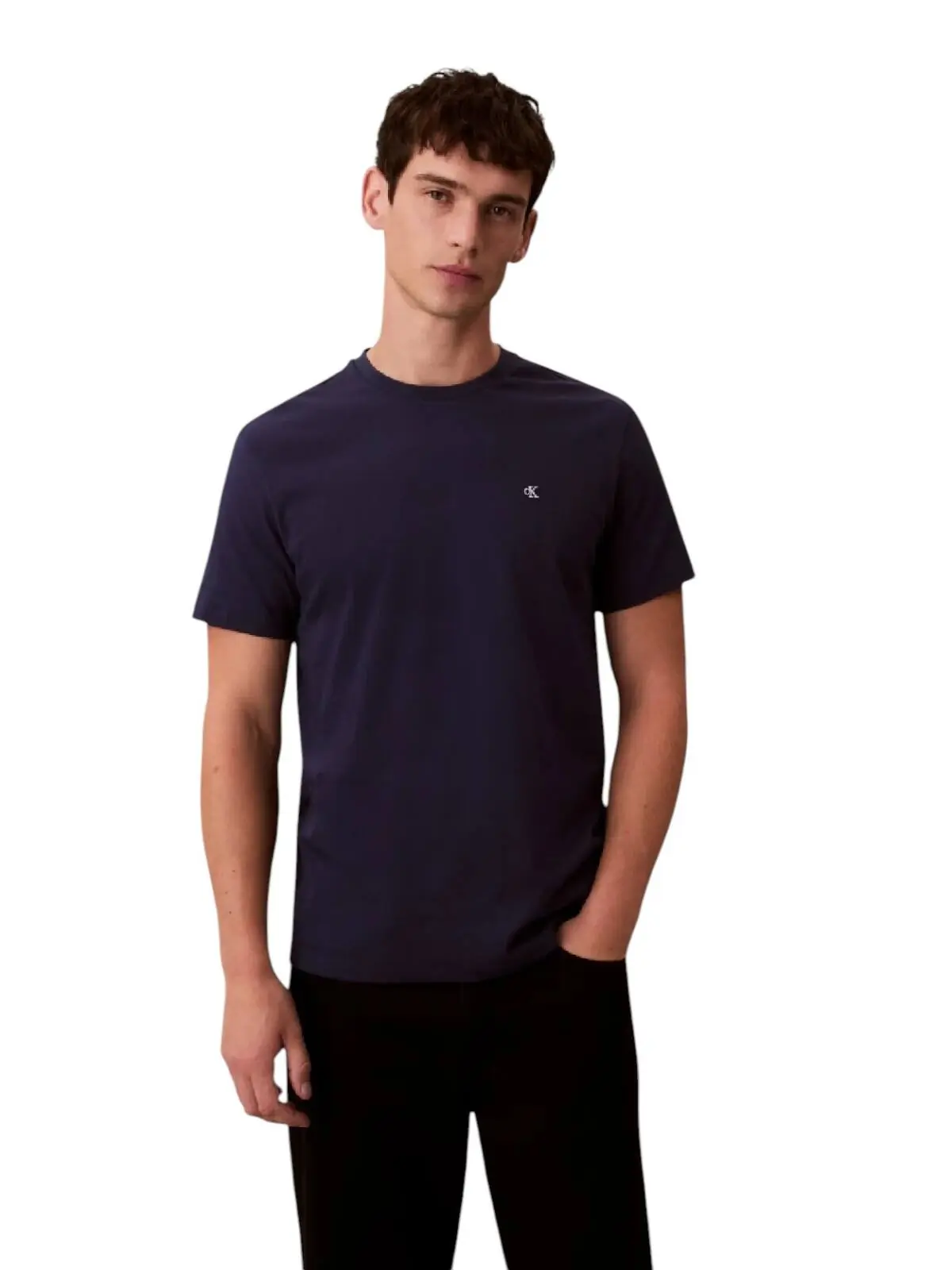 Calvin Klein - Ανδρικό T-shirt Classic Monogram Tee Regular Fit LV04RD254G-WFW Ναυτικό Μπλε