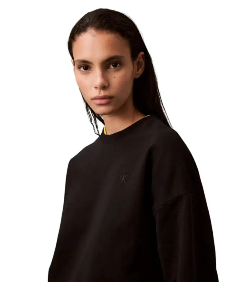 Calvin Klein - Γυναικείο Φούτερ Cotton Terry LV047B236G-UB1 Μαύρο