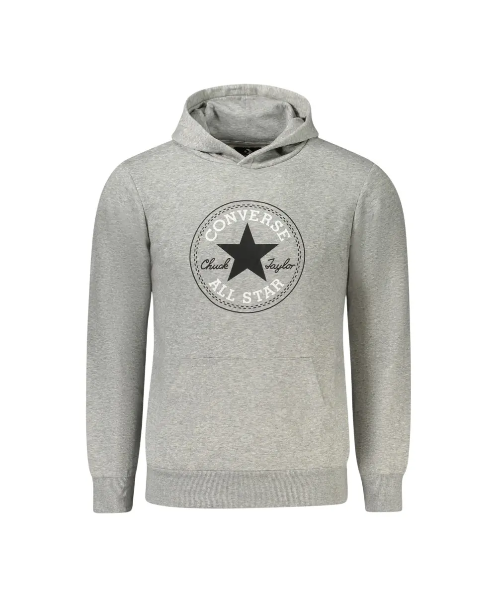 Converse - Παιδικό Φούτερ Fleece Με Κουκούλα 9CC858-042 Γκρι