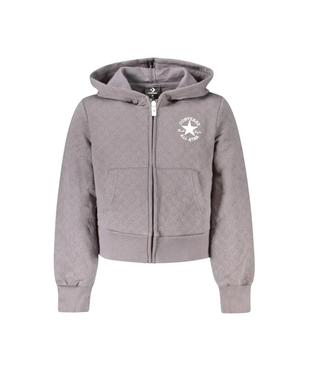 Converse - Παιδικό Φούτερ Girls Zip-up Με Φερμουάρ 4CG807-GDA Γκρι