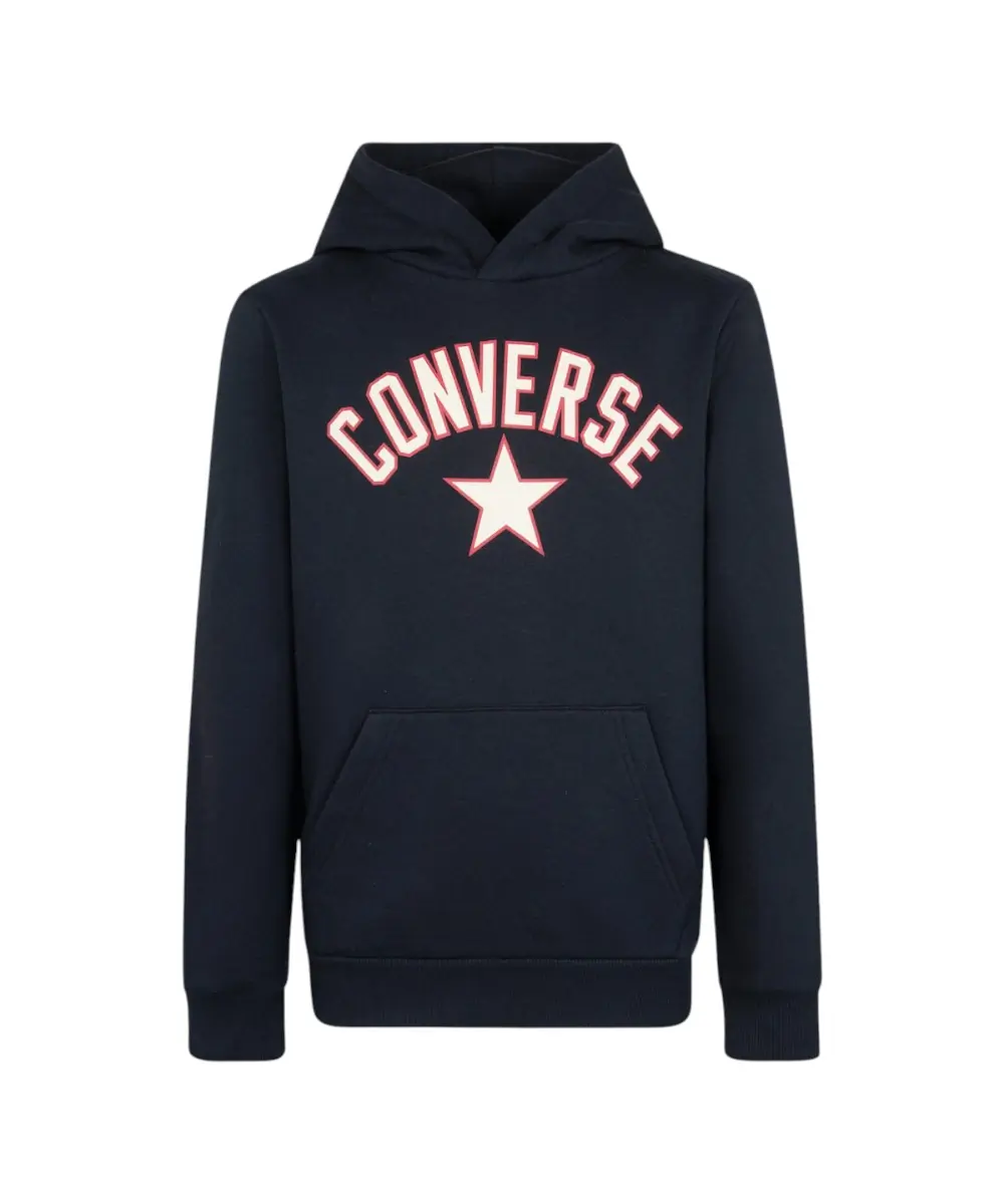 Converse - Παιδικό Φούτερ Unisex Long Sleeve Fleece 9CG176-023 Μαύρο
