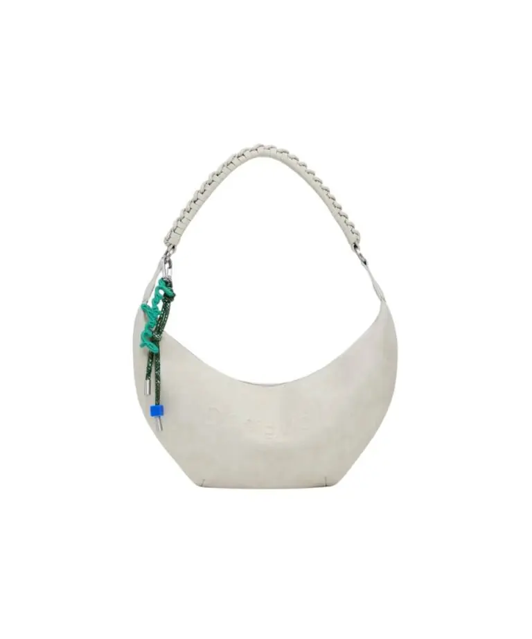 Desigual - Γυναικεία Τσάντα Ώμου Half Logo Zante 25WAXPB3-6006 Μπεζ