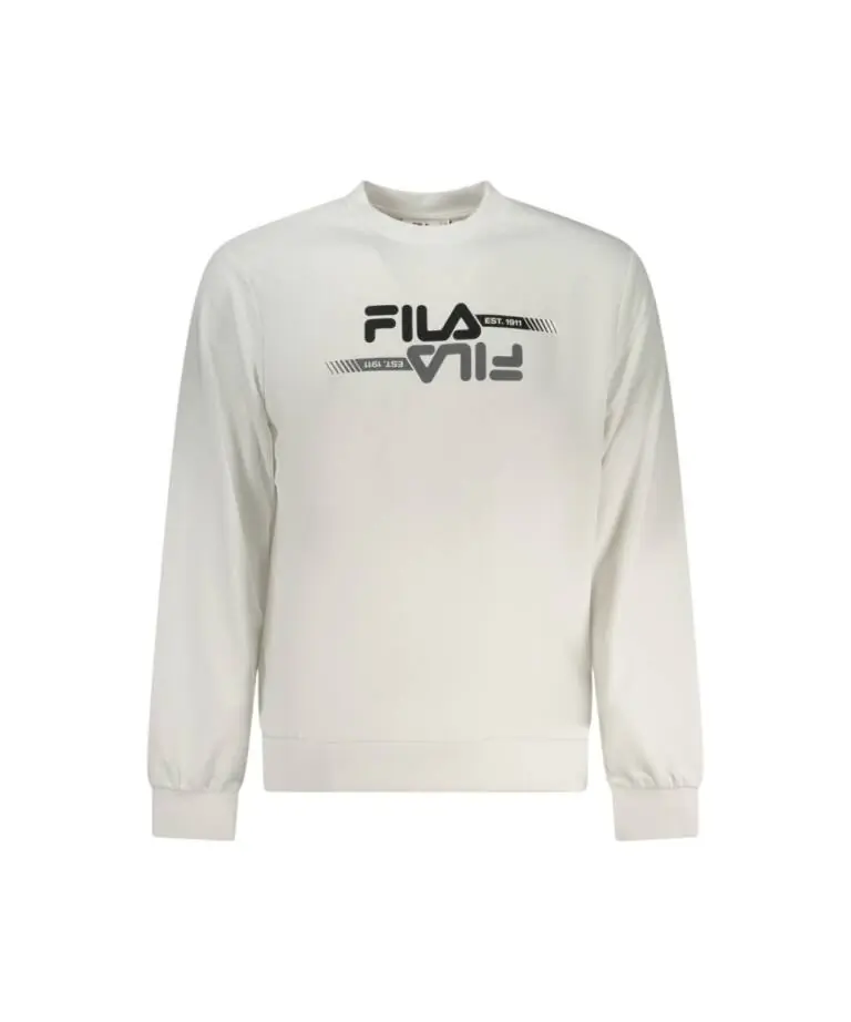 Fila - Ανδρική Μπλούζα Φούτερ Manta FAM1125-10001 Λευκό