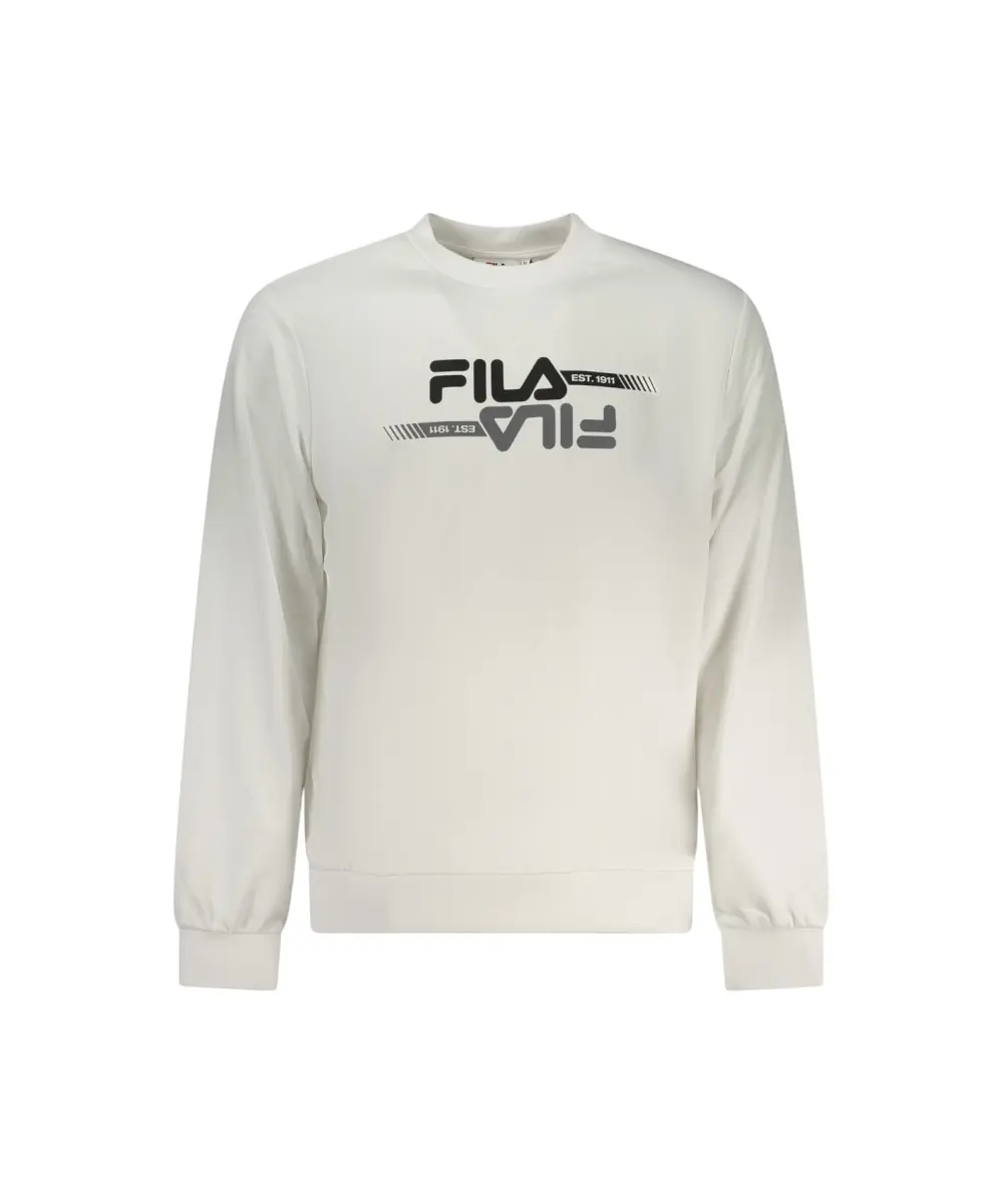 Fila - Ανδρική Μπλούζα Φούτερ Manta FAM1125-10001 Λευκό