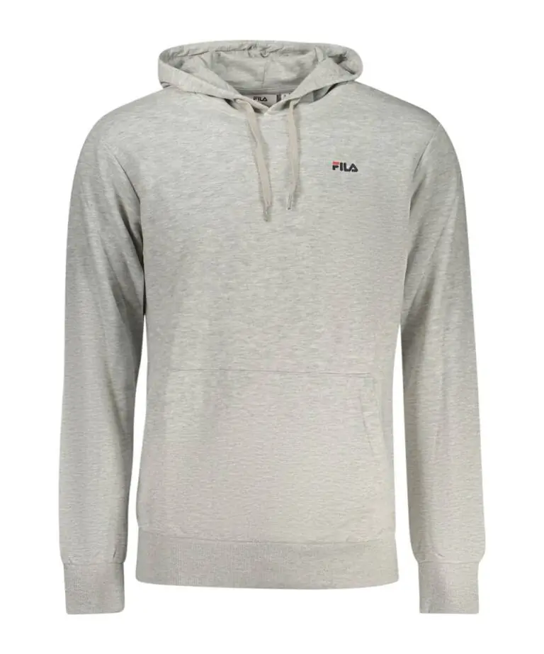 Fila - Ανδρική Μπλούζα Φούτερ Με Κουκούλα Lumezzane FAM0875-80000 Γκρι