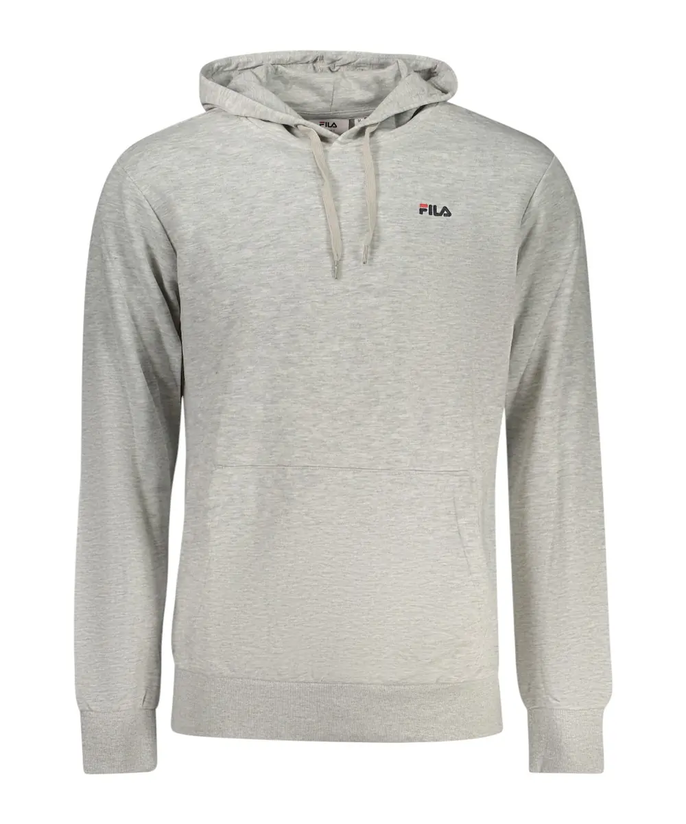 Fila - Ανδρική Μπλούζα Φούτερ Με Κουκούλα Lumezzane FAM0875-80000 Γκρι
