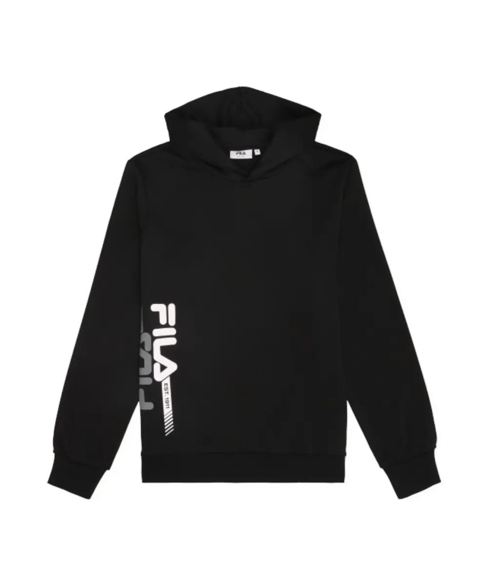 Fila - Ανδρική Μπλούζα Φούτερ Με Κουκούλα Manta FAM1123-80010 Μαύρο