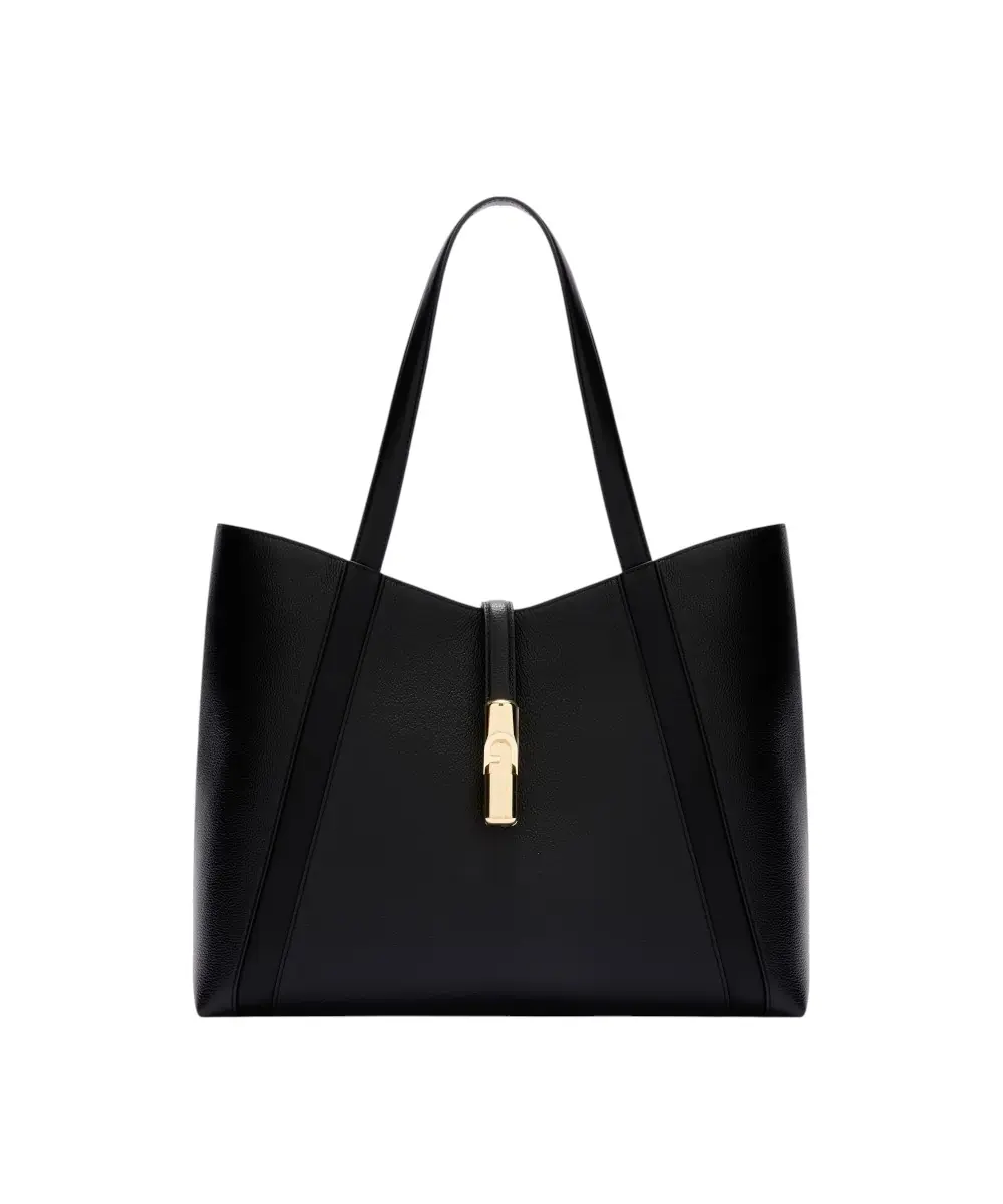 Furla - Γυναικεία Δερμάτινη Τσάντα Ώμου Goccia Tote L WB01788-BX3353-O6000 Μαύρο