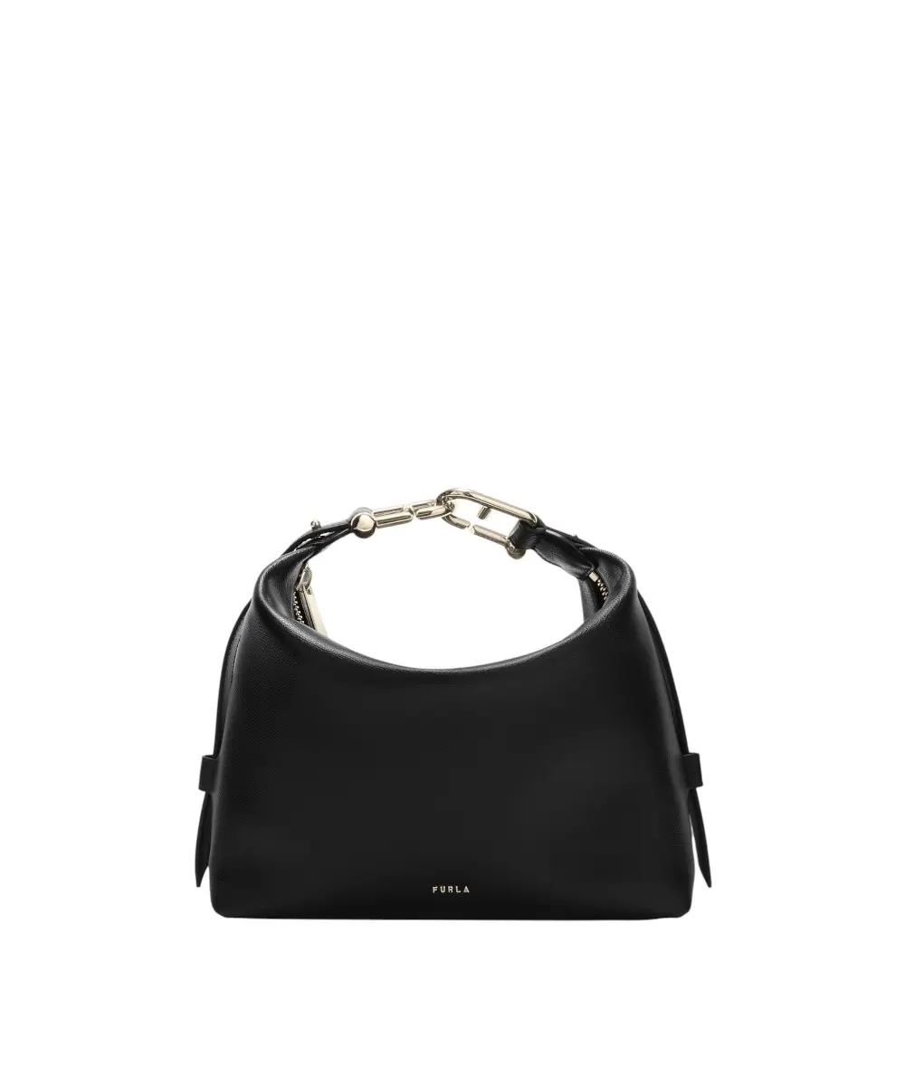 Furla - Γυναικεία Δερμάτινη Τσάντα Ώμου Tonie M WB01964-A0023-O6000 Μαύρο