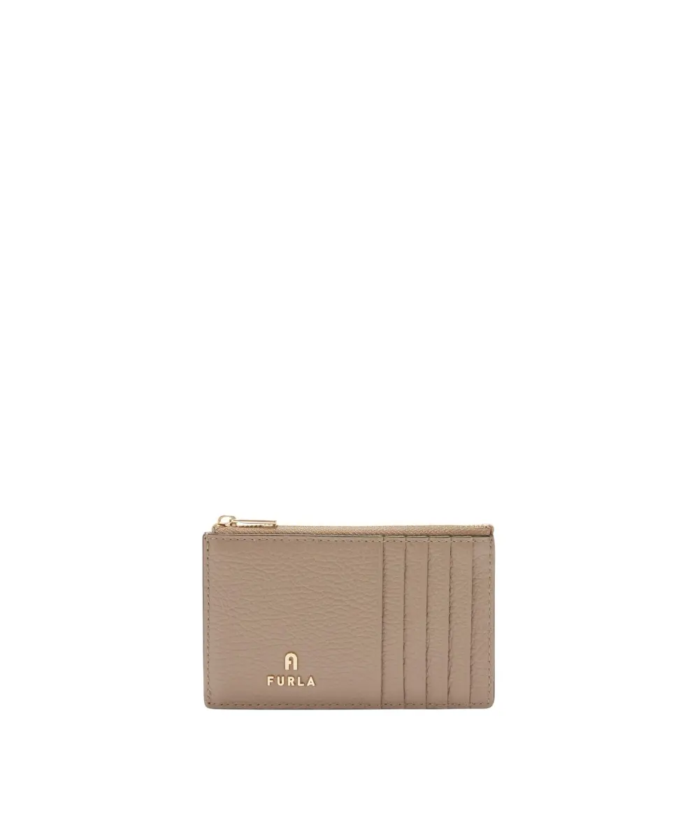Furla - Γυναικείο Δερμάτινο Πορτοφόλι Camelia Card Case M WP00310-ARE000-1257S Μπεζ
