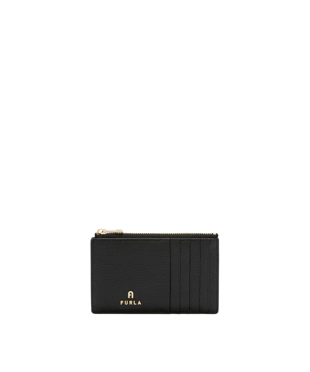 Furla - Γυναικείο Δερμάτινο Πορτοφόλι Camelia Card Case M WP00310-ARE000-O6000 Μαύρο