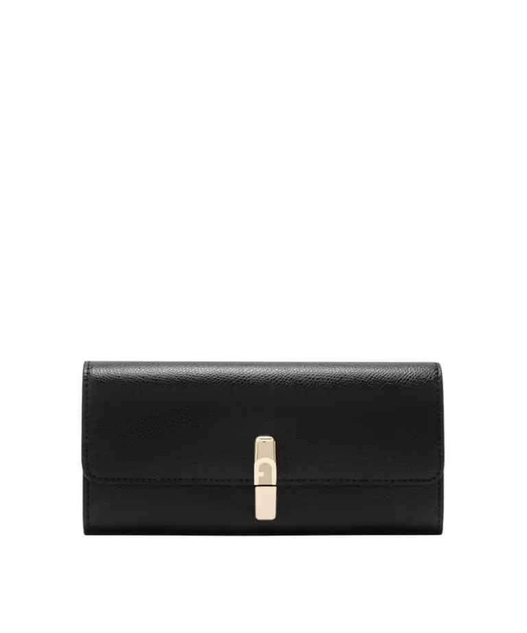 Furla - Γυναικείο Δερμάτινο Πορτοφόλι Iride Continental XL WP00591-ARE00-O6000 Μαύρο