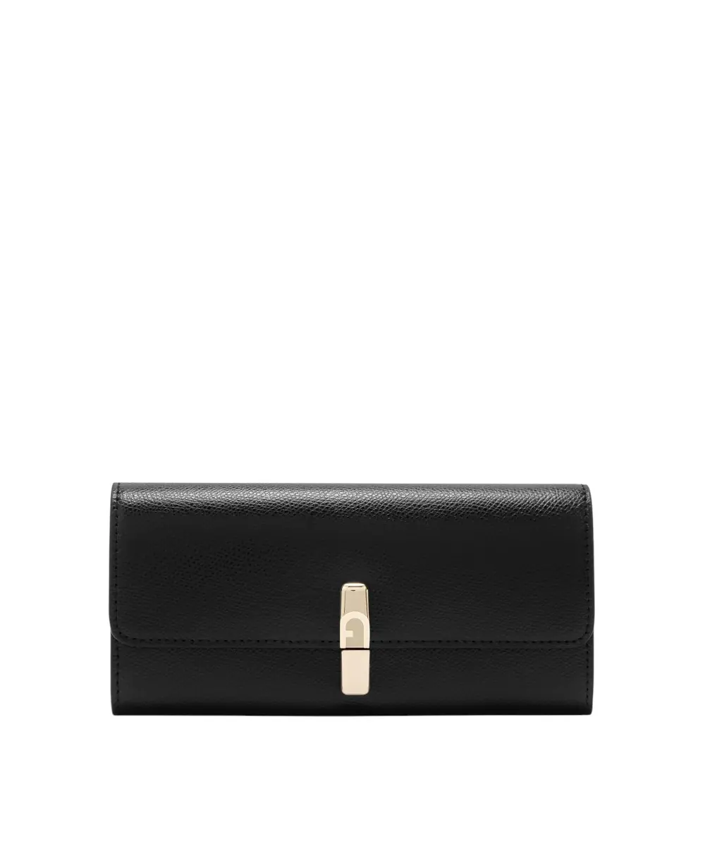 Furla - Γυναικείο Δερμάτινο Πορτοφόλι Iride Continental XL WP00591-ARE00-O6000 Μαύρο