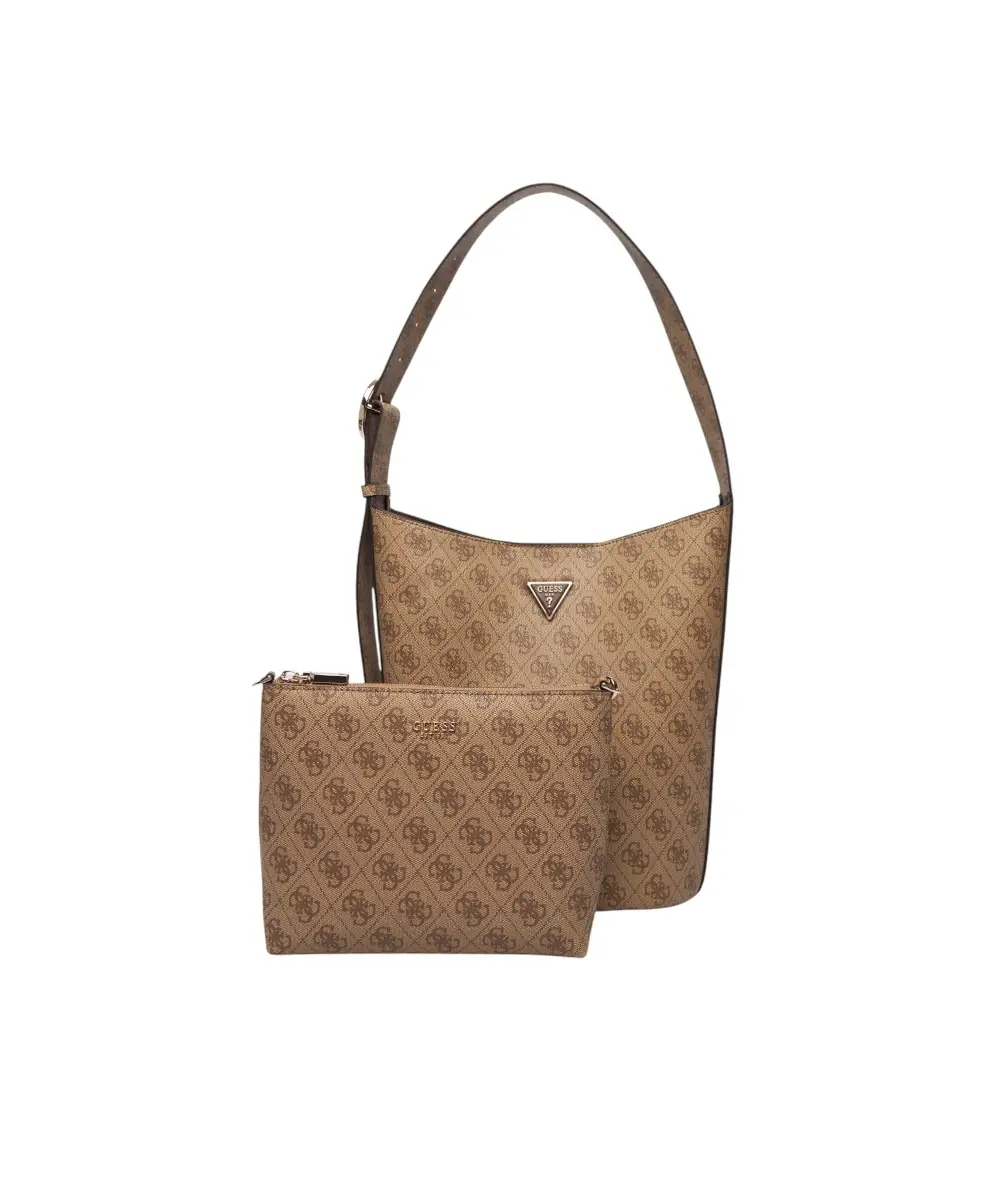 Guess - Γυναικεία Τσάντα Ώμου/Χειρός Meridian II HWSG6974040-LTL Μπεζ