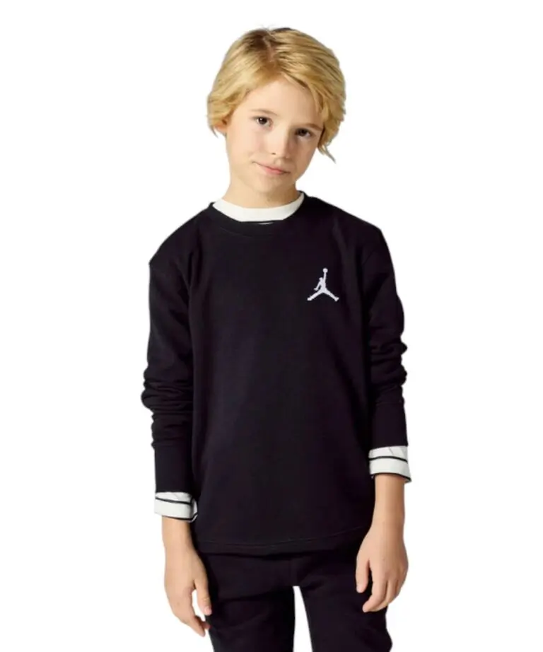 Jordan - Παιδική Μπλούζα Jdb Mj Essentials Ft Crew 95C578-023 Μαύρο