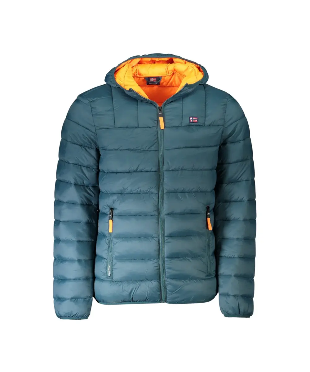 Scuola Nautica Italiana - Ανδρικό Χειμωνιάτικο Μπουφάν Puffer 849150-FOREST Πετρόλ