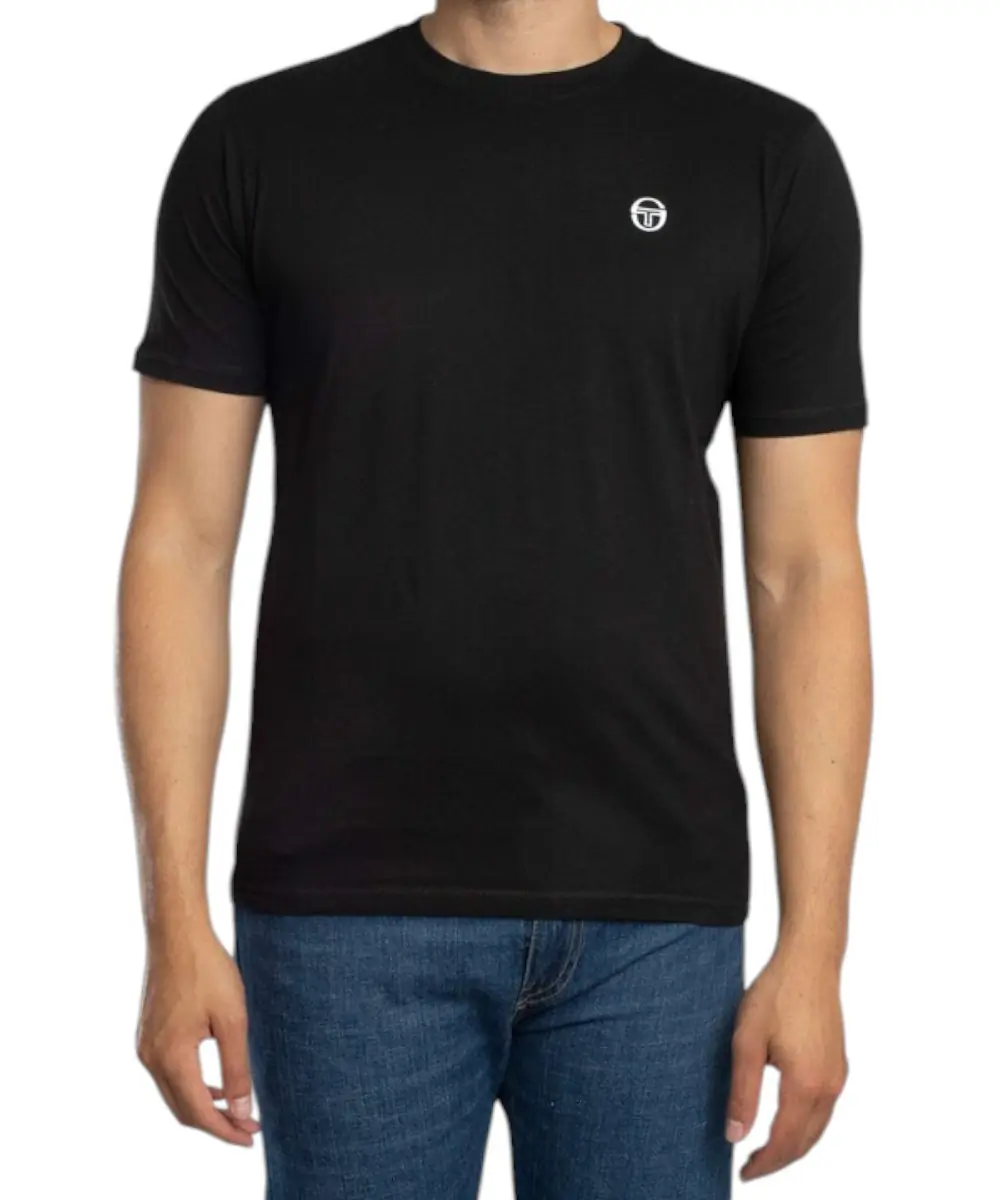 Sergio Tacchini - Ανδρικό T-shirt Regular Fit 103-10007-0002 Μαύρο