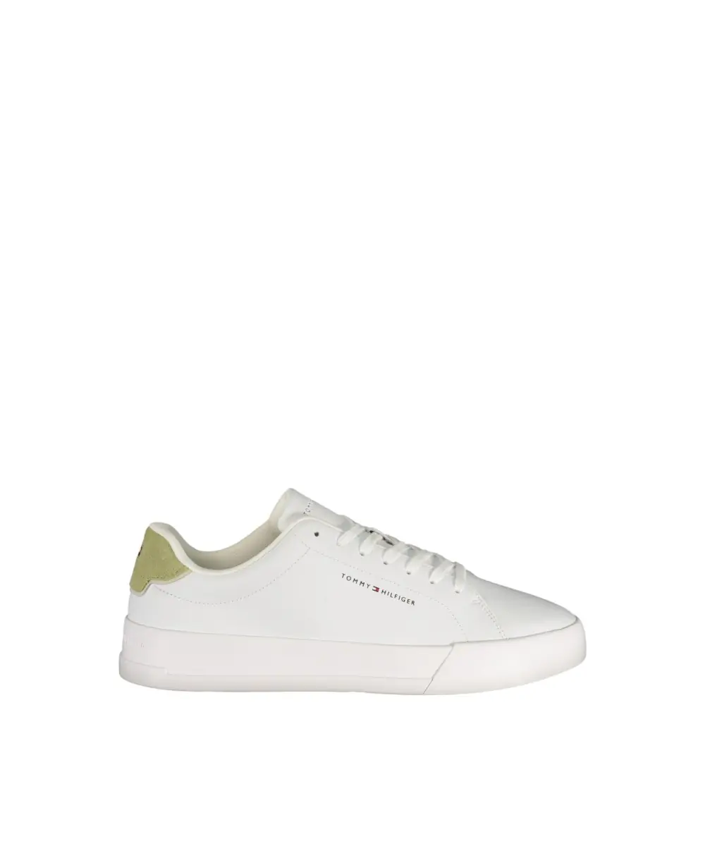 Tommy Hilfiger - Ανδρικά Sneakers Th Court Lth Detail Ess FM0FM05367-02X Εκρού