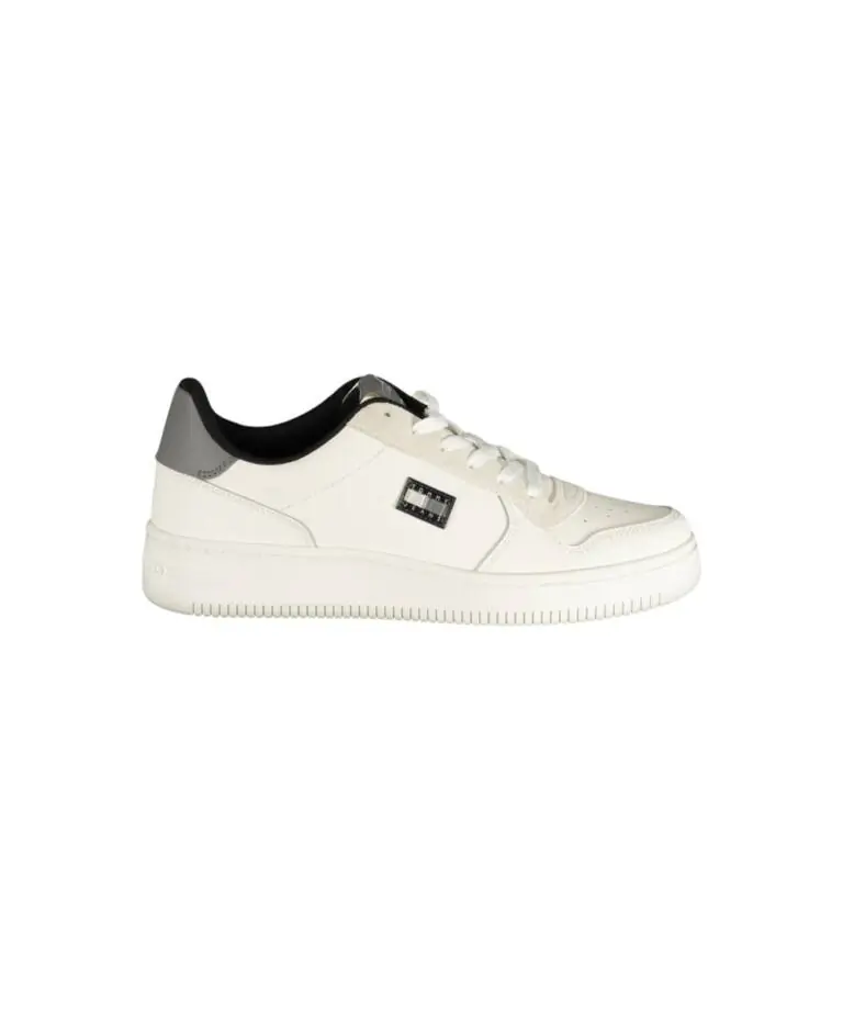Tommy Hilfiger - Ανδρικά Sneakers Tjm Retro Basket EM0EM01681-0K6 Λευκό/Γκρι