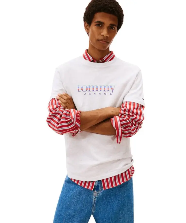 Tommy Hilfiger -  Ανδρικό T-Shirt Entry Dna Slim Fit DM0DM22333-P08 Γκρι