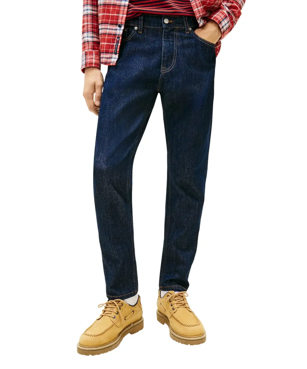 Tommy Hilfiger - Ανδρικό Παντελόνι Τζιν Austin Slim Tapered Fit DM0DM22716-1BK Μπλε Σκούρο