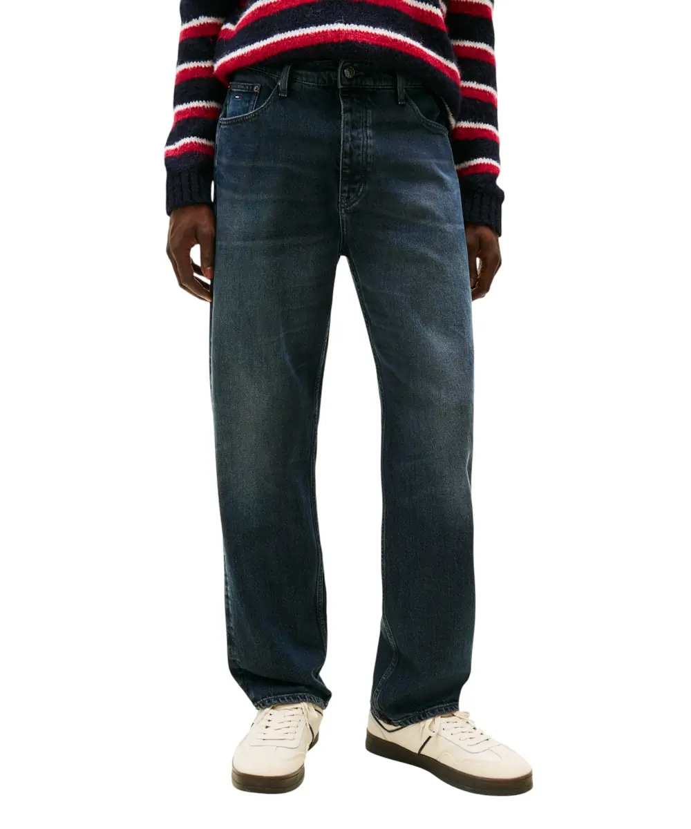 Tommy Hilfiger - Ανδρικό Παντελόνι Τζιν Sonny Regular Fit DM0DM23308-1BK Μπλε Σκούρο