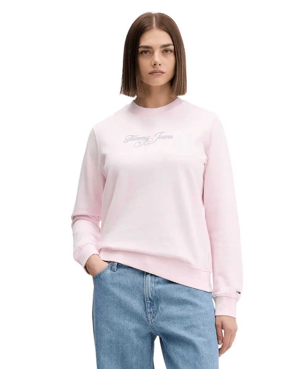 Tommy Hilfiger - Γυναικείο Φούτερ Tjw Essential Logo Regular Fit DW0DW21922-TOG Ροζ