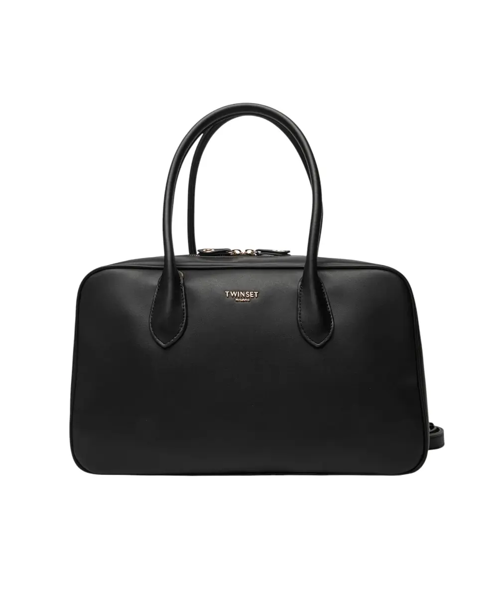 Twinset - Γυναικεία Τσάντα Large Bowler Bag 252TD8061-00006 Μαύρο