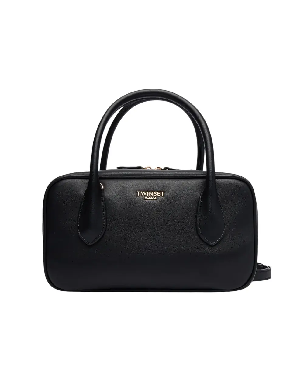 Twinset - Γυναικεία Τσάντα Medium Bowler Bag 252TD8062-00006 Μαύρο