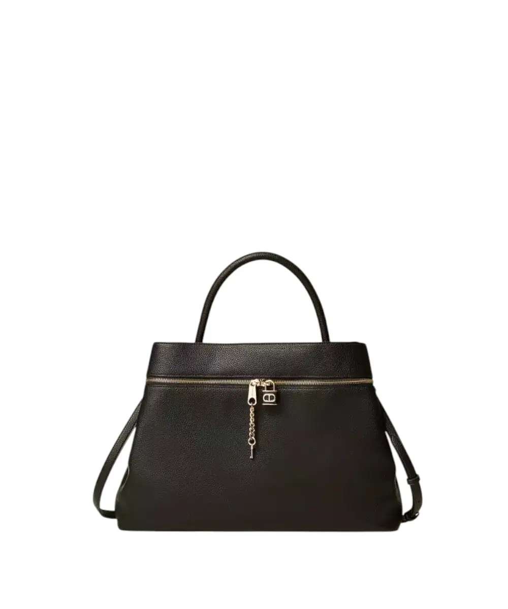 Twinset - Γυναικεία Τσάντα Shopper Βag T Lock 252TD8260-00006 Μαύρο