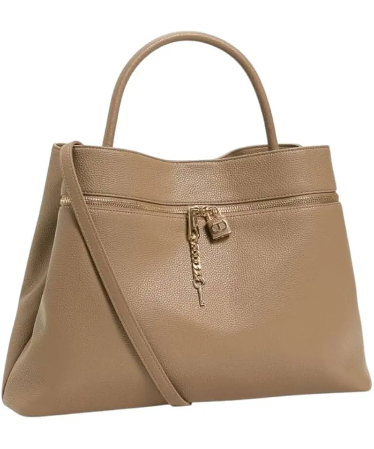 Twinset - Γυναικεία Τσάντα Shopper Βag T Lock 252TD8260-11054 Καφέ