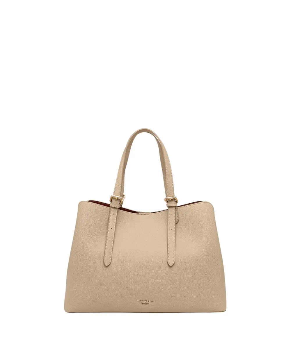 Twinset - Γυναικεία Τσάντα Tote 261TB7180-13314 Μπεζ