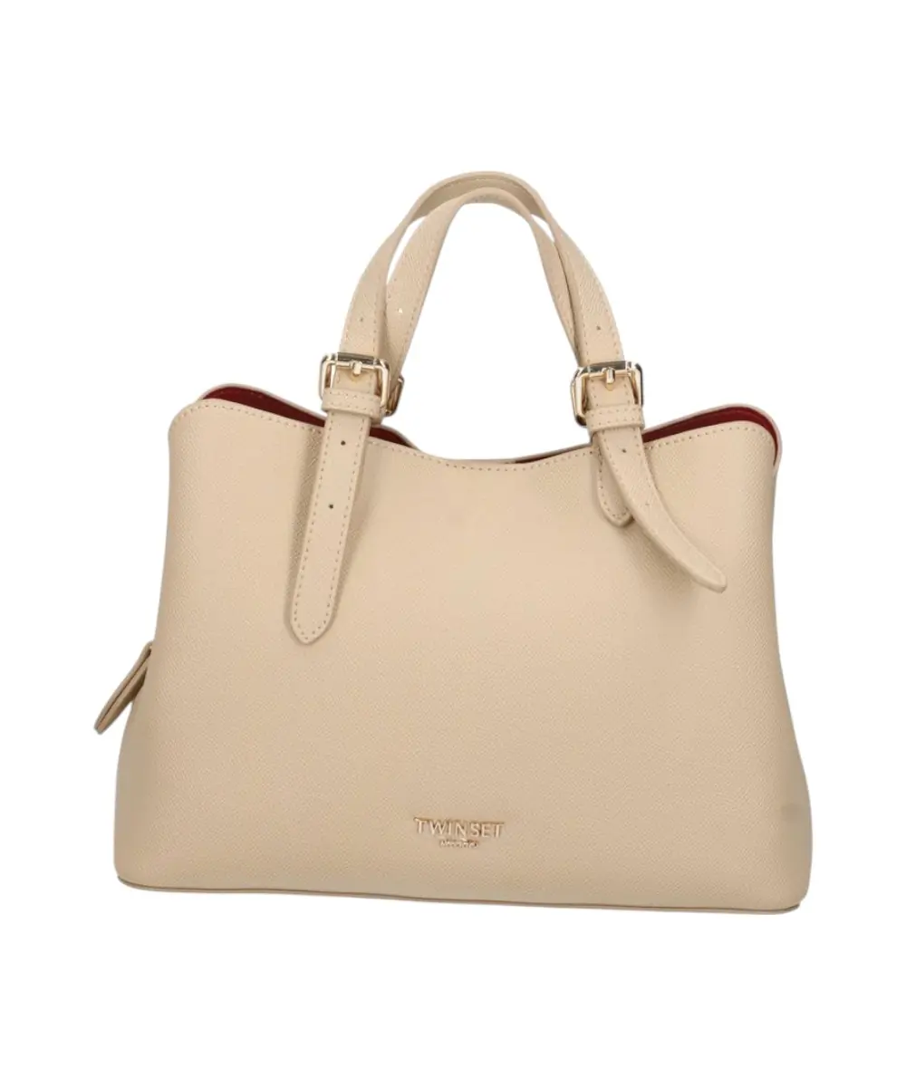 Twinset - Γυναικεία Τσάντα Tote Bag 261TB7181-13314 Εκρού
