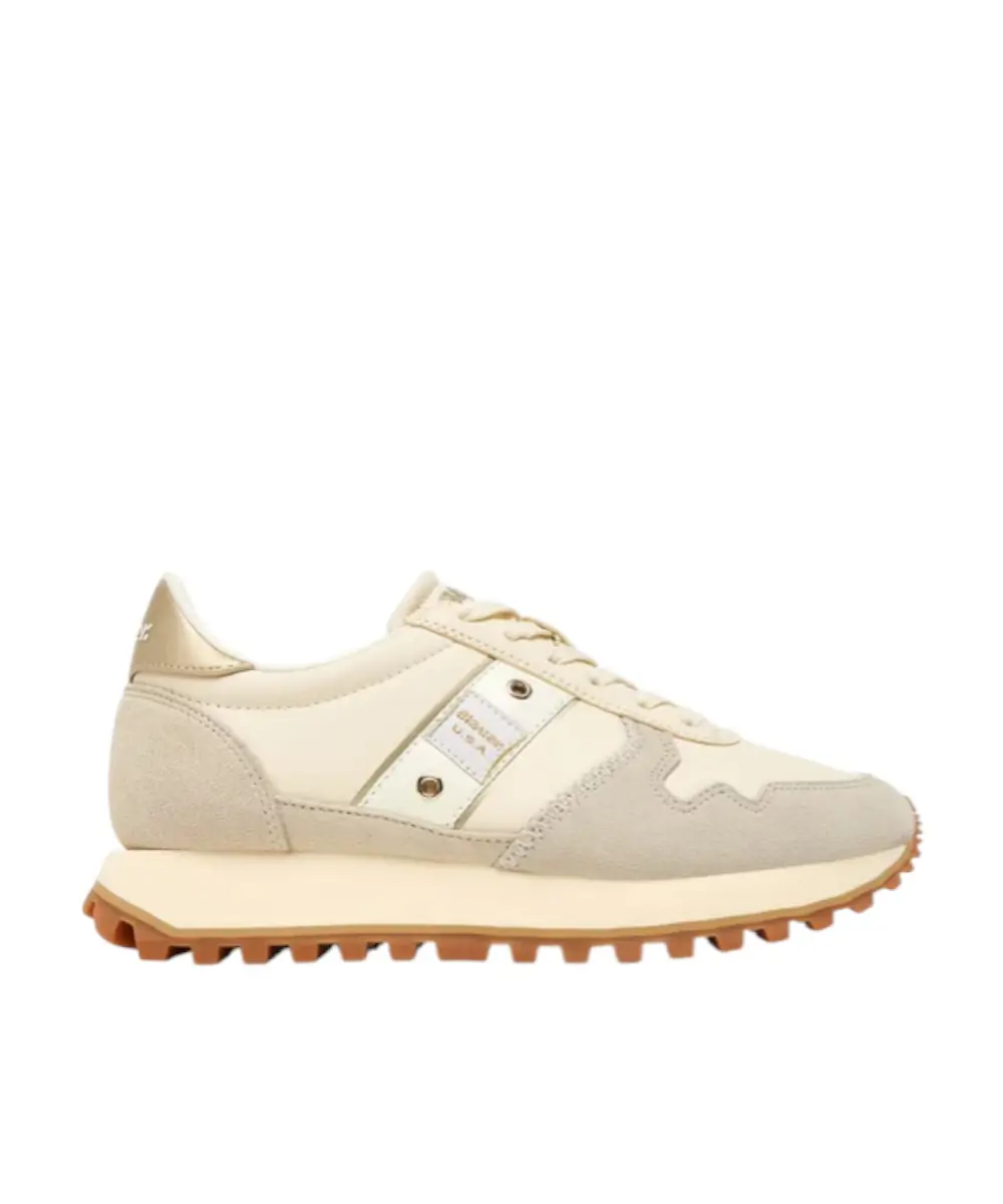 Blauer - Γυναικεία Sneakers Millen 03 Les F5MILLEN03LES-CRE Μπεζ