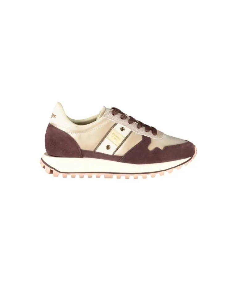 Blauer - Γυναικεία Sneakers Millen 03 Nys F5MILLEN03NYS-BDXTAU Μπεζ/Μπορντό