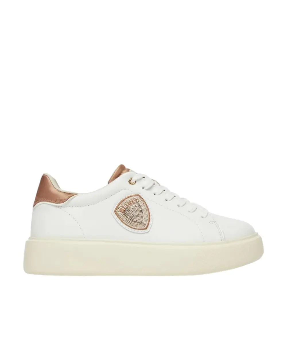 Blauer - Γυναικεία Sneakers Venus 01 Sat S5VENUS01SAT-WHINUD Λευκό/Nude