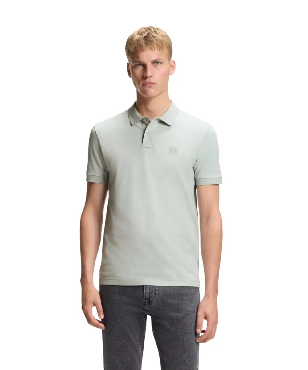 Hugo Boss - Ανδρικό Polo T-shirt Passenger Slim Fit 50507803-043 Πράσινο Ανοιχτό