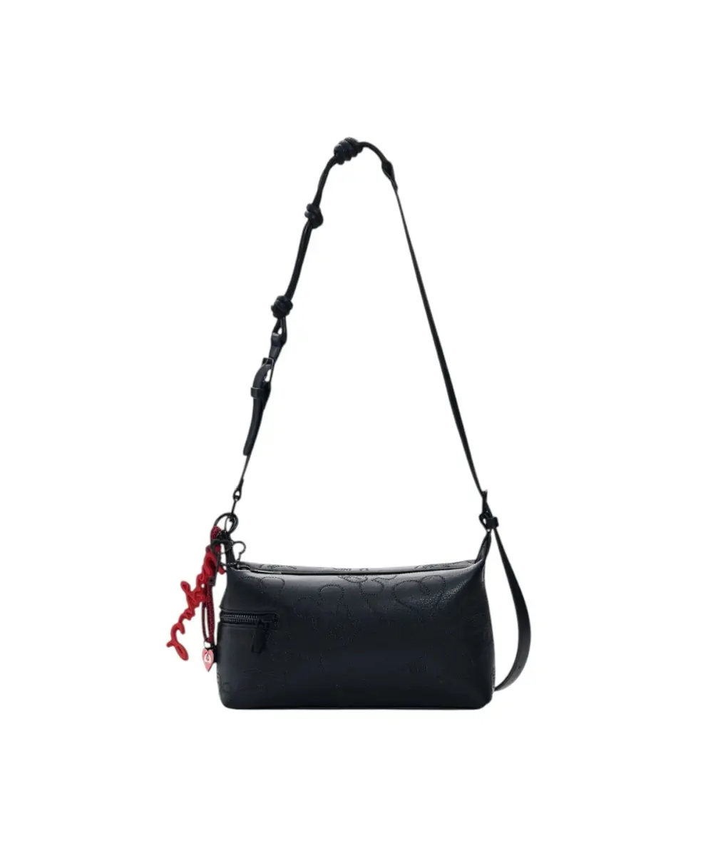 Desigual - Γυναικεία Τσάντα Ώμου Mickey Lines Huntington 26SAXP75-2000 Μαύρο