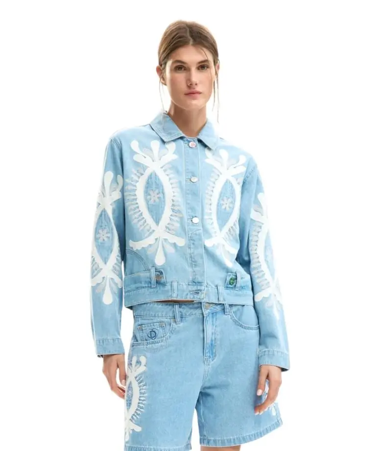 Desigual - Γυναικείο Τζιν Μπουφάν Yoko 26SWED04-5053 Μπλε