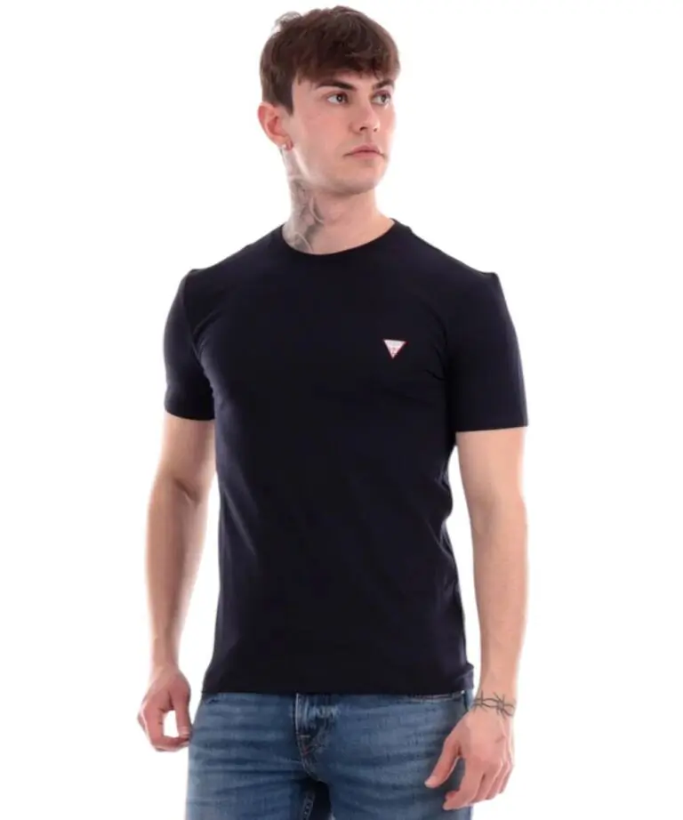 Guess - Ανδρικό T-shirt Short Sleeved Regular Fit M2YI24J1314-G7V2 Μπλε