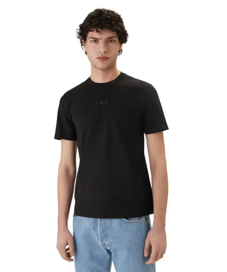 Guess - Ανδρικό T-shirt Short Sleeved Regular Fit Z6GI06K2847-JBLK Μαύρο